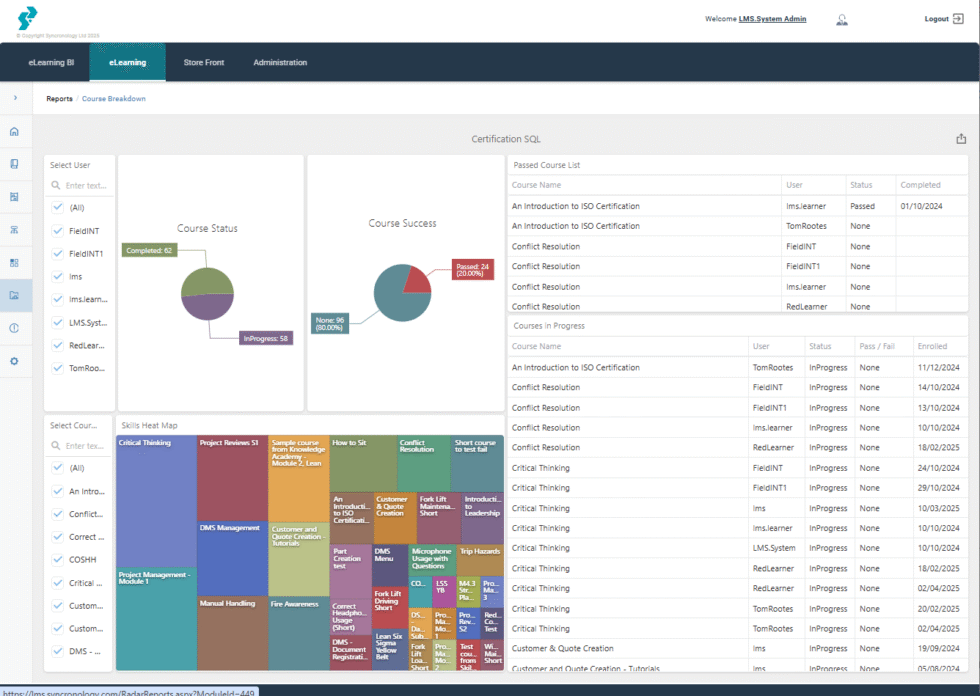 Learning Management System for Compliance & Quality Training - Singlepoint